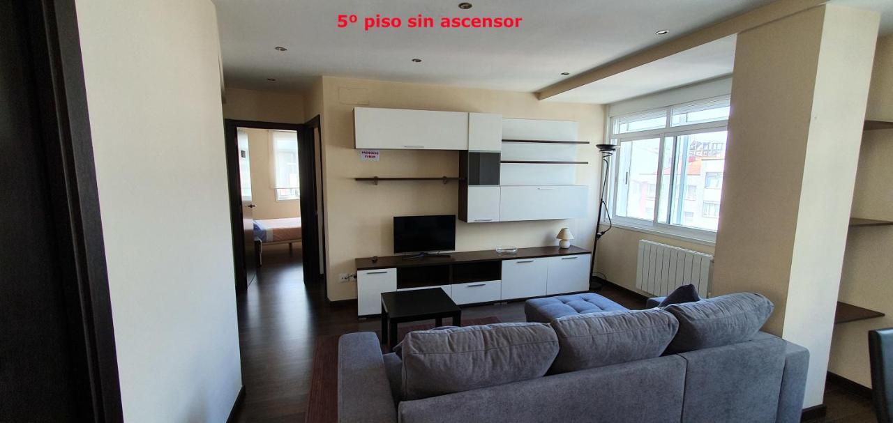 Coqueto Apartamento De 2 Habitaciones En Zona Estacion Tren A Coruña Exterior foto